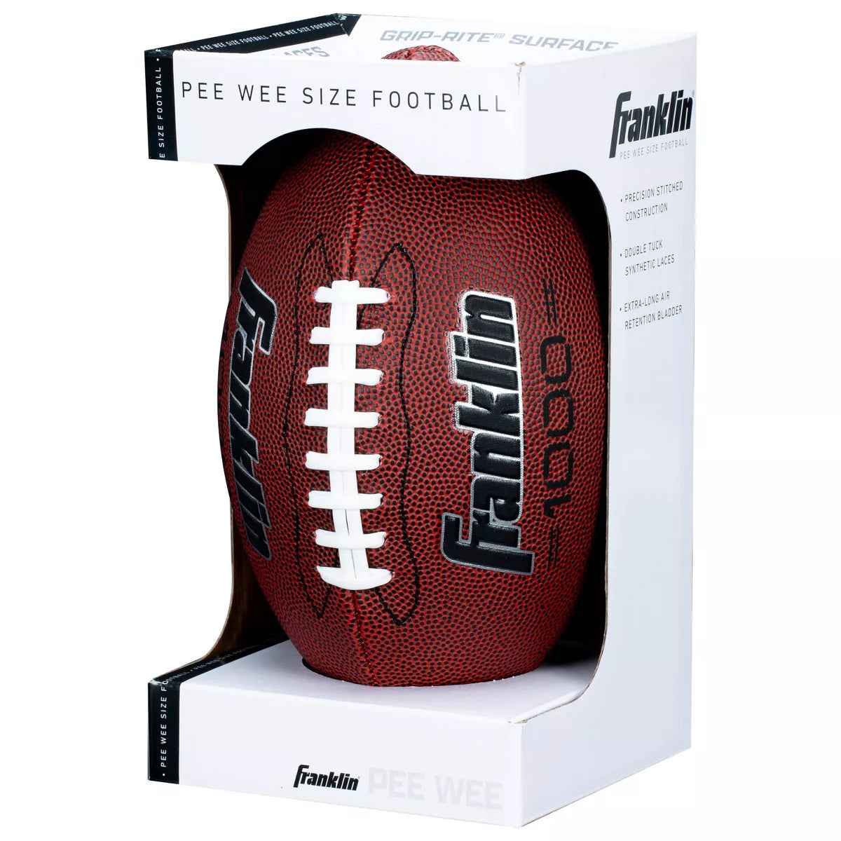 Franklin Sports 1000 Series Grip Rite Peewee Football - Brown