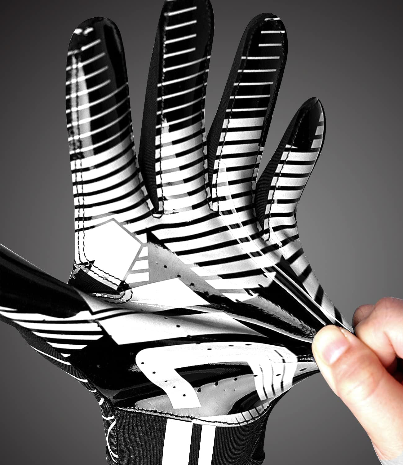 Football Gloves Adult Football Receiver Gloves,Enhanced Performance Football Gloves and High Grip Football Gloves for Adult and Kids